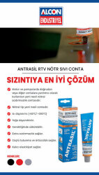 ALCON ANTRASİL NÖTR GRİ SIVI CONTA 12X90 GR - 2