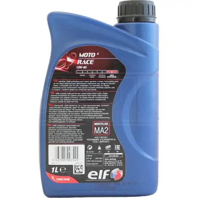 Elf Moto 4 Race 10W60 12X1 L - 3