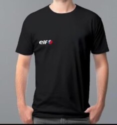 Elf Moto Logo Baskılı T-Shirt Basic - Elf Moto
