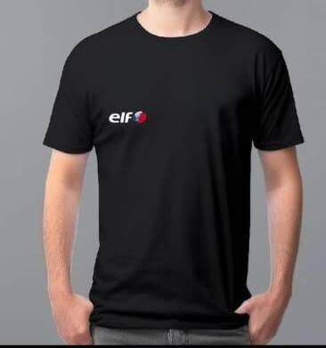 Elf Moto Logo Baskılı T-Shirt Basic - 1