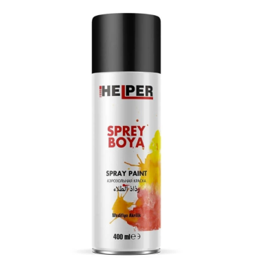 Helper Sprey Boya Ral-9005 Parlak Siyah 12x0,400ML - 1