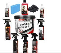 MotoQuick 11 Parça Motosiklet Temizlik Seti - MotoQuick