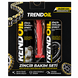 TRENDOIL ZİNCİR BAKIM SETİ (Yağlama & Temizleme & Temizleme Fırçası) - Trendoil