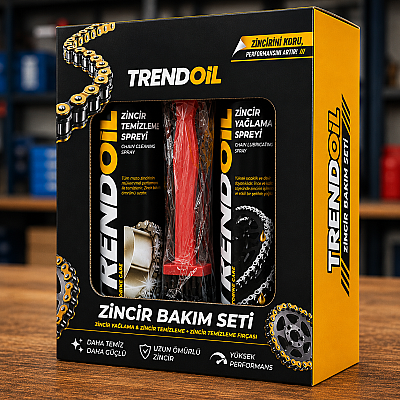 TRENDOIL ZİNCİR BAKIM SETİ (Yağlama & Temizleme & Temizleme Fırçası) - 4