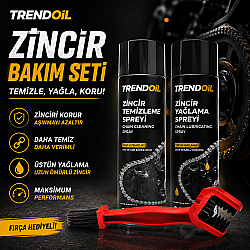TRENDOIL ZİNCİR BAKIM SETİ (Yağlama & Temizleme & Temizleme Fırçası) - 2